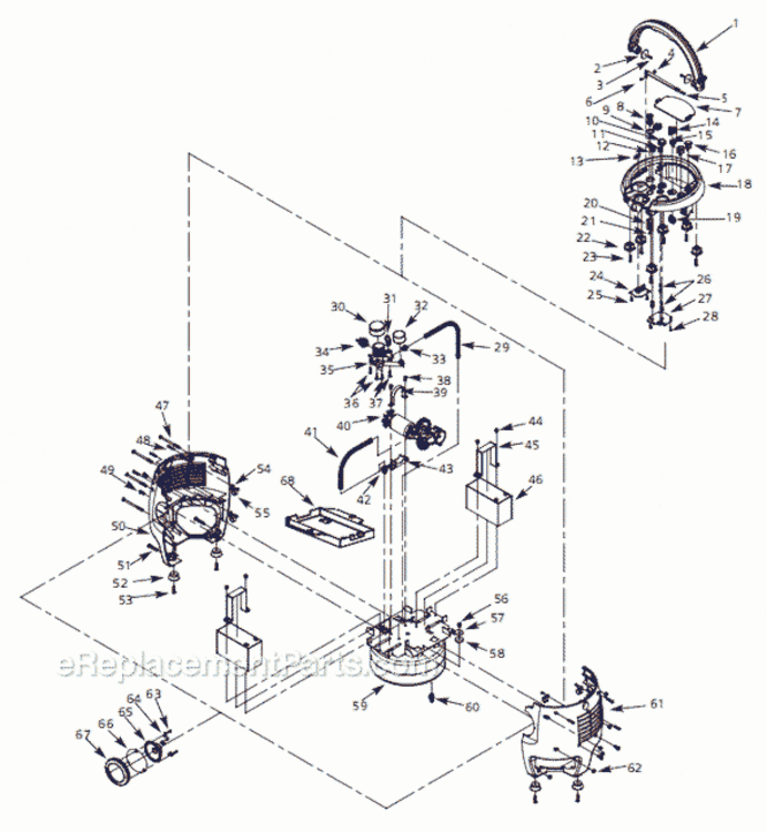 Page A Diagram and Parts List for FP207000DQ 2005 Campbell Hausfeld Compressor